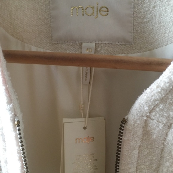 Maje Ecru jacket - Picture 9 of 15